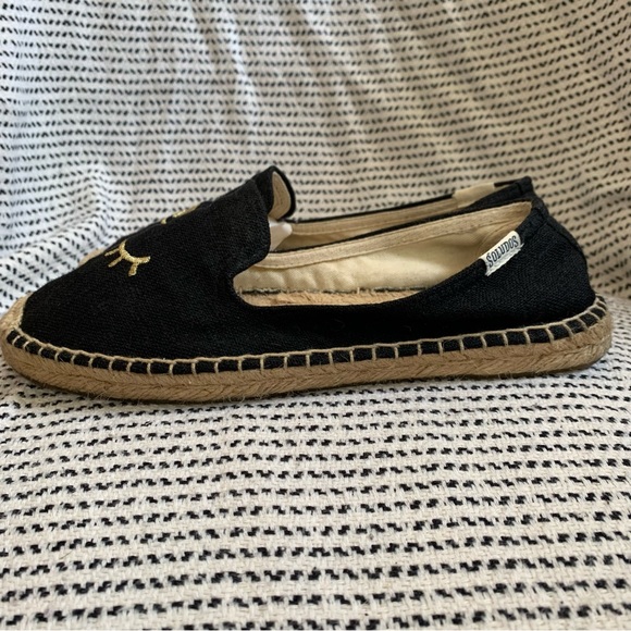 Jason Polan x Soludos Winking Eye Espadrille Flats 6 - Picture 4 of 8